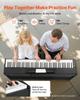 Weighted Digital Piano, 88 Keys Fully Weighted, Electric Piano Keyboard with Furniture Stand, Power Adapter, Triple Pedal, Record Function, 280 Tones,