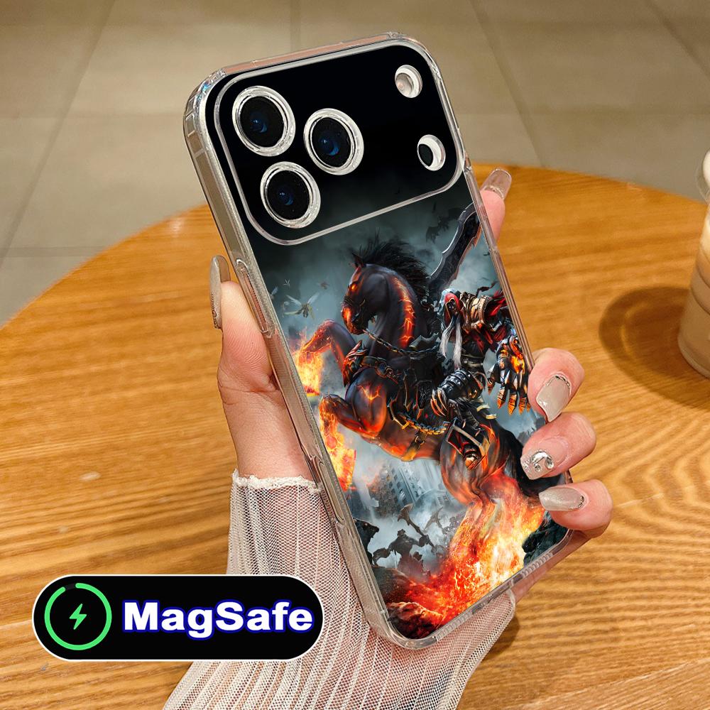 Game Darksiders Mobile Phone Case for iPhone 17 16 15 14 13 12 11 Air Pro Max Plus Mini Magsafe Clear Colorful Cover Pretty