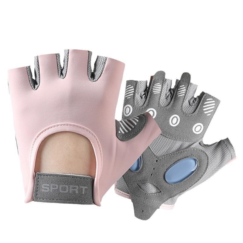 Womens Half-Finger Gym Cycling Yoga Hiking Gloves Anti-Slip Workout Outdoor Fitness Accessories