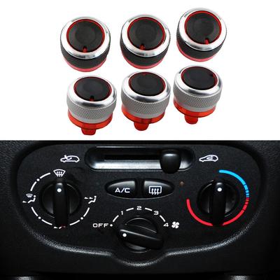 Car AC Knob Aluminum Alloy Air Conditioning Knob Products Accessories For Peugeot 206 207 For Citroen C2 2006-2013