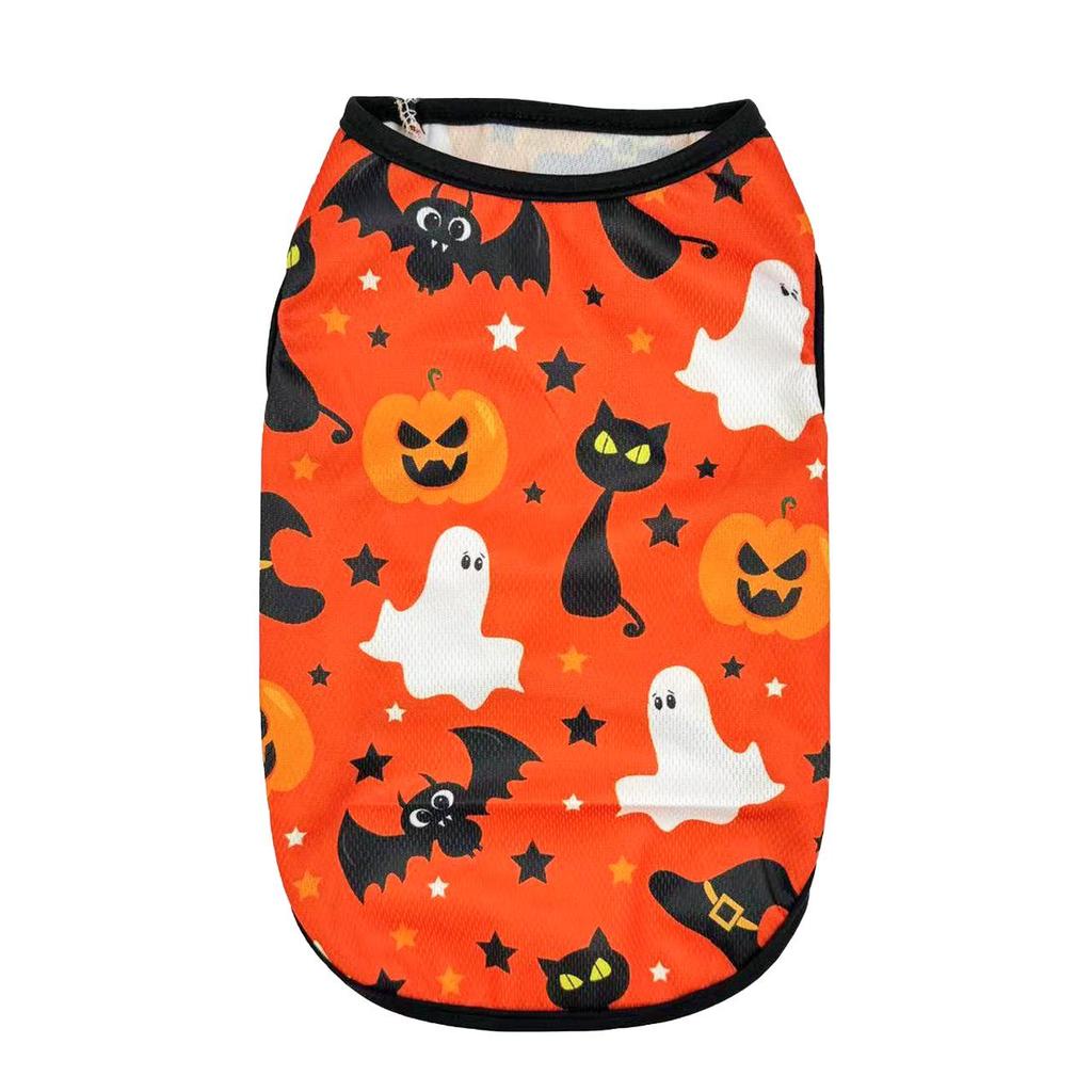 Pet Halloween Summer Vest: Spider, Devil, Pumpkin Designs