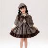 New plaid skirt sweet little children co daily sweet sister cute girl