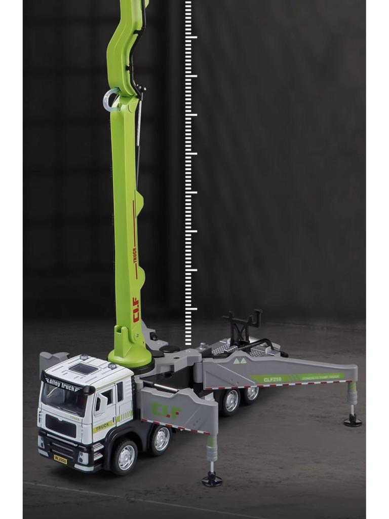 Alloy Concrete & Fire Water Pump Truck Model Toy with Spray Function