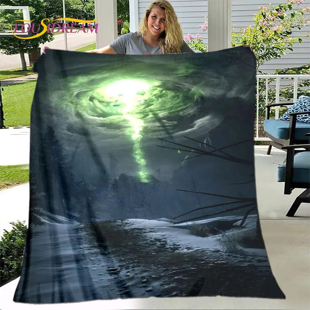 3D Natural ,Tornado, Cloud Blanket,Flannel Blanket Throw Blanket,Warm Blanket for Home Living Room Bedroom Beds Sofa Picnic Kid