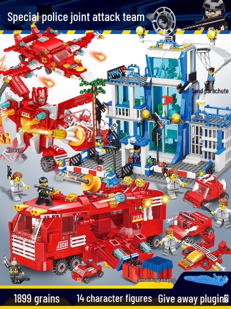 Police Station Building Blocks Toy - Educational Gift for Boys & Girls Ages 6-12 (2026)