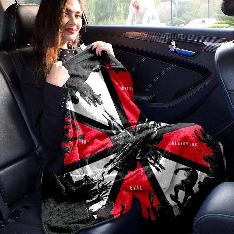 1pc Resident Evil Blanket  Seasonal Home Decor, Soft, Living Room, Travel, Camping, Car Blankets