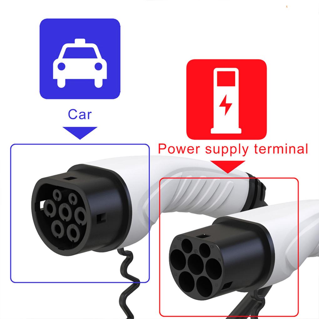 Cablu de încărcare EV tip 2 16A/32A 11kW 22KW pentru vehicule electrice Femeie la mascul pentru mașină Cablu de prelungire pentru vehicule electrice EV/PHEV