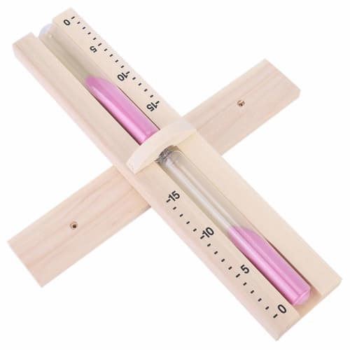 15-Minute Sand Timer, Wall-Mounted, Pink Sand Sand Hourglass for Sauna Rooms, 303 x 55 x 45mm, Garden Entertainment