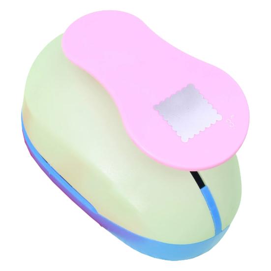 Briefmarkenstempelstanzer für Papierbasteln Rechteckiger Stempel Dekorative Formen Stanzhebelbetätigung Bastelpapierstanzer für Scrapbooking Kartenherstellung DIY Geschenk