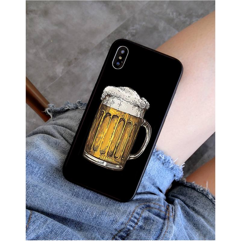 YNDFCNB for man beer mug with foam Phone Case for iphone 11 12 Mini Pro Max X XS MAX 6 6s 7 8 Plus 5 5S 5SE XR SE2020
