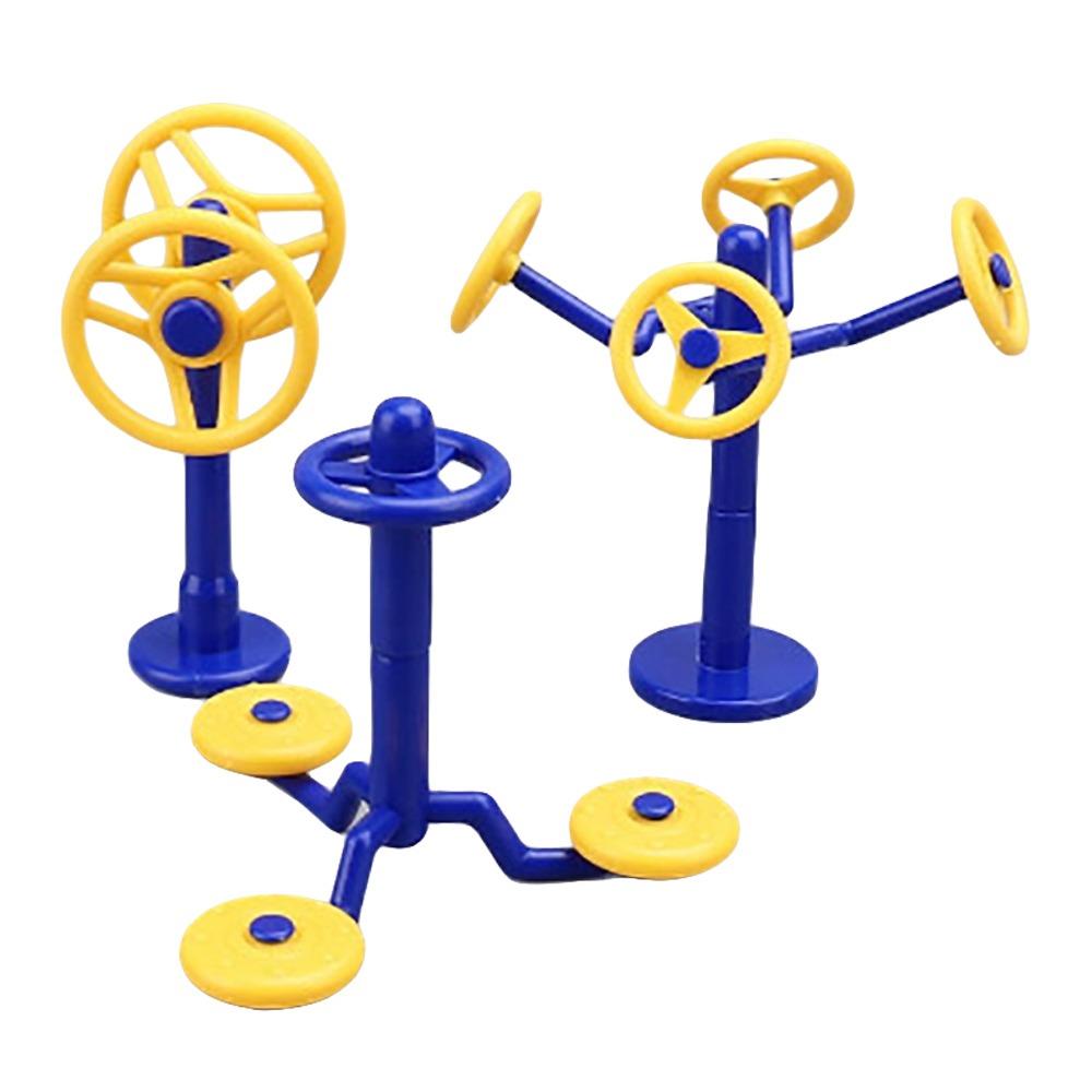 3PCS/Set Yellow&Blue Outdoor Sports Model Scene Model Sand Table Model Mini Dollhouse Scenes  Gift