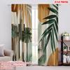 2pcs,2D Plane Printing Curtains&Window Treatment Tropical Harmony(1) Versatile Polyester Fabric (without Rod) Decorations Inside