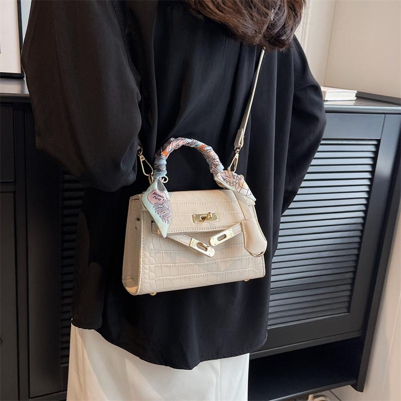 New Women's Bag Fashionable Versatile Stone Pattern Portable Shoulder Oblique Span Bag