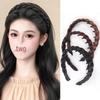 Korean Style Braided Non-Slip Wig Headband - High Volume Forest Design Hair Accessory