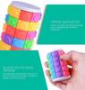 3D Corn Cube Tower 7 Layers Cylinder Stress Relief Decompression Toy Wheel Rotating Develop Intelligence DIY Cylindrical Puzzle