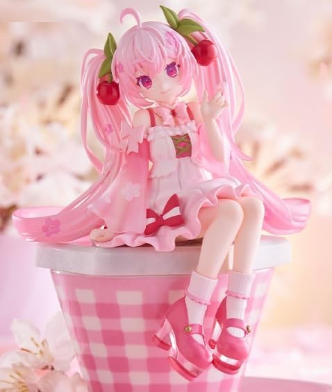 Hatsune Miku Sakura Miku Noodle Stopper Figure 2025 Official 14cm Approx.