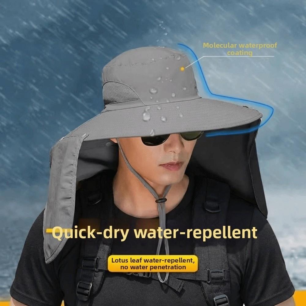 UV Protection Sun Protection Hat Breathable Face Covering Sunhat Casual Women Fisherman Hat  Summer
