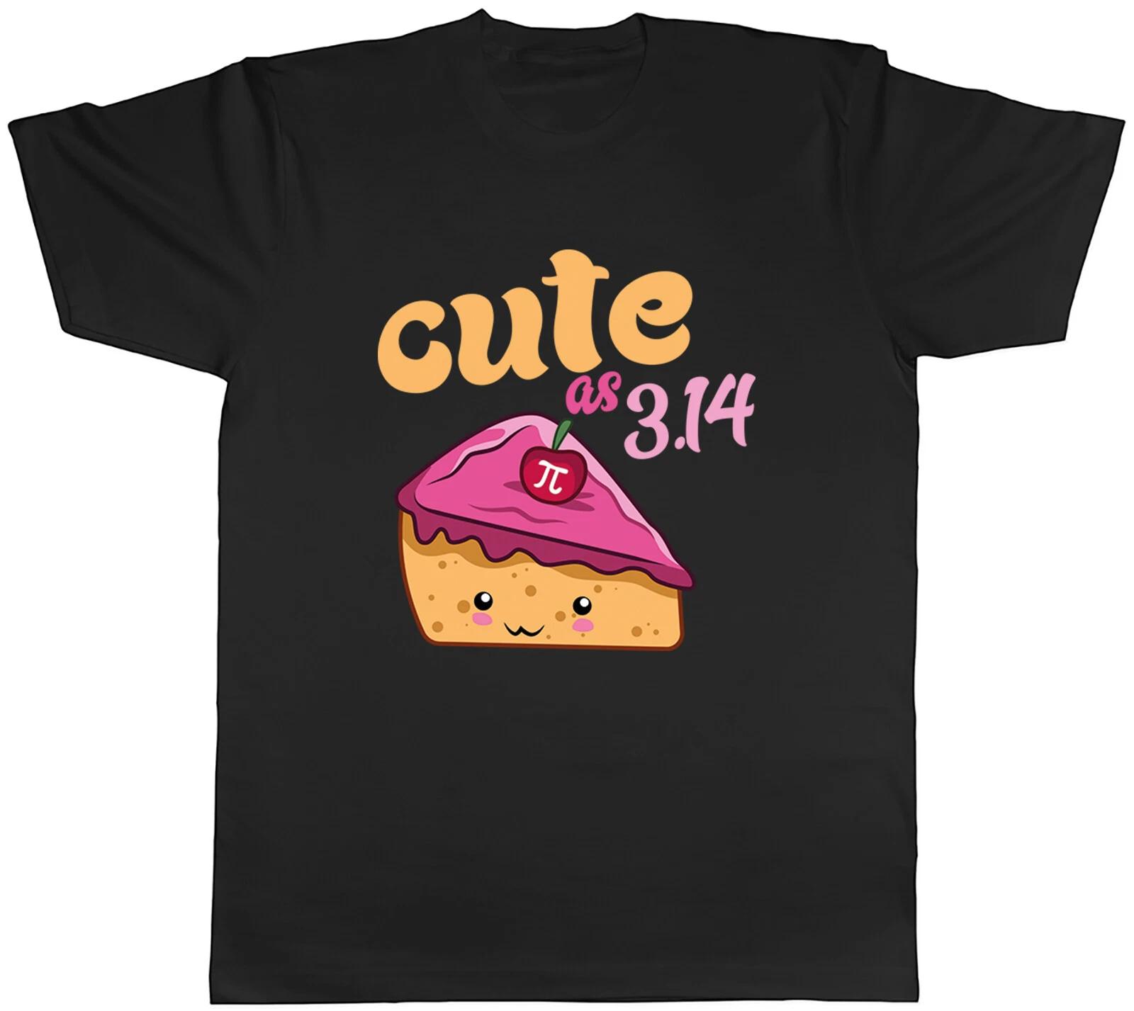 Pi 3.14 Mens T-Shirt Cute as a Pie Kawaii Tee Gift XXXL