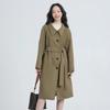Feng Xun 100% Wool Belted Double-Faced Long Coat