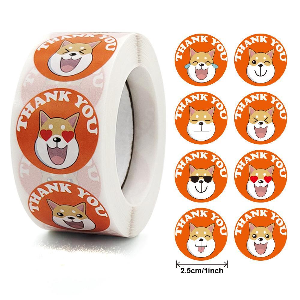 Stickers Cat 500 Pcs/roll Teacher Reward Sticker Fun Motivation Animal Sticker For School Teacher Student Stationery Stickers