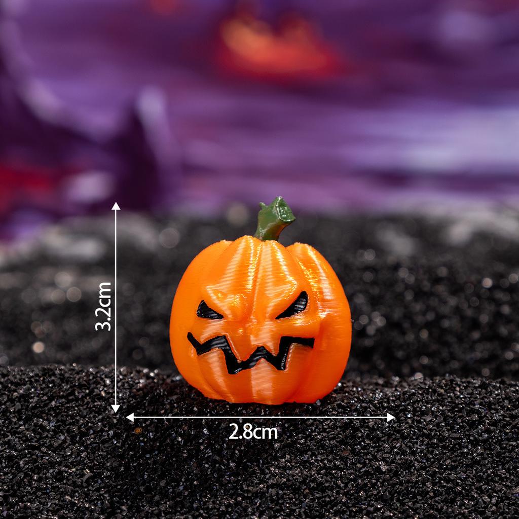 Halloween Pumpkin Statue Decoration - Fall Home Decor for Indoor Outdoor Table Centerpiece