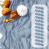 12er-Pack Käsetuch Tischläufer Nordischer Zopfmuster Tischdecke Hochzeitsfeier Tischdekoration Plissierter Boho Tischläufer Dekor