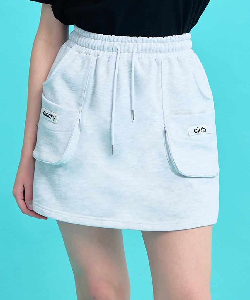 Mackie Edie Pocket Sweatskirt Light Grey
