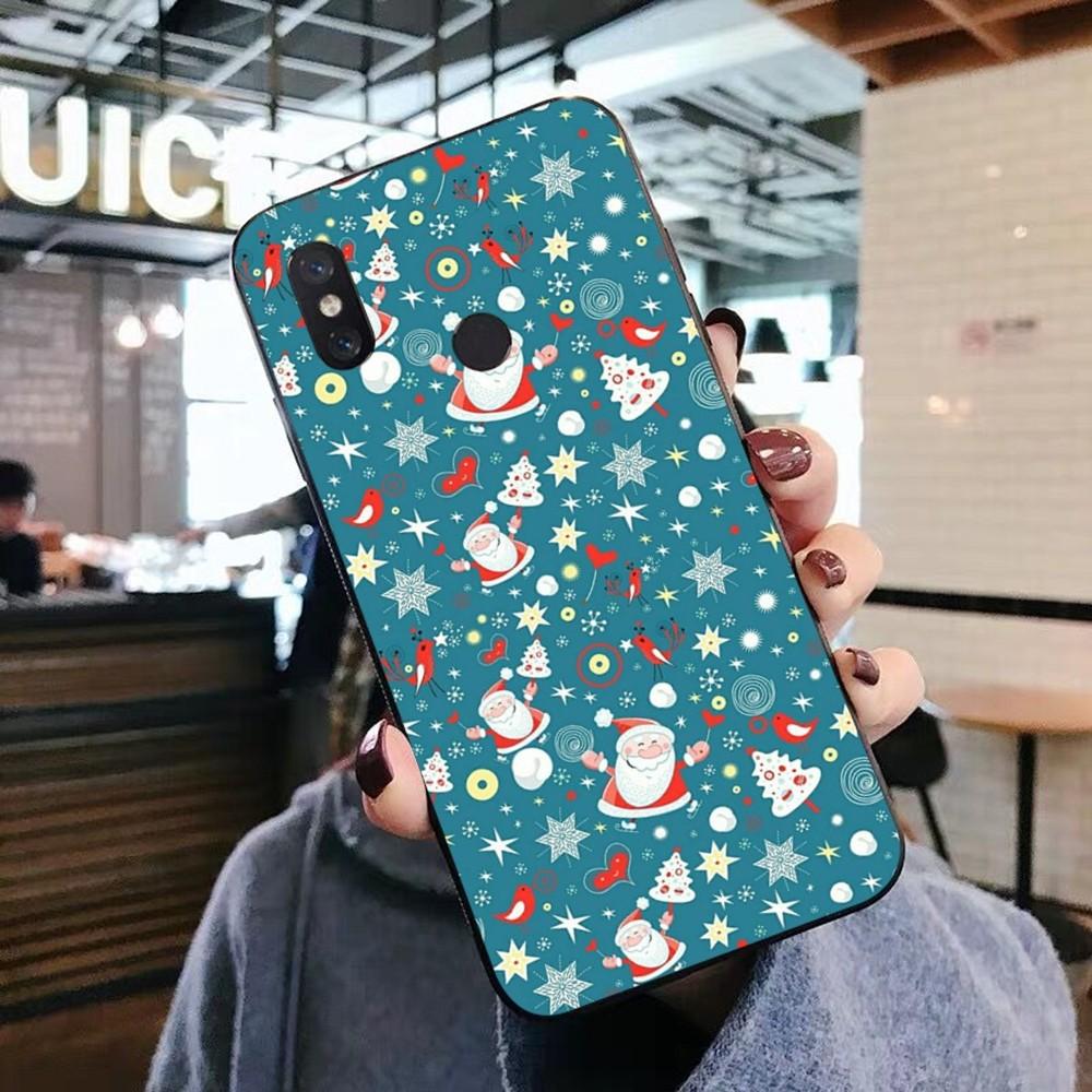 Christmas Cartoon New Year Phone Case For Xiaomi Mi 5X 8 9 10 11 12 lite pro 10T PocoX3pro PocoM3 Note 10 pro lite