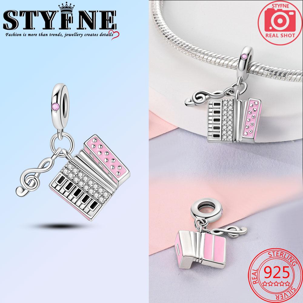 Romantic Music Charms Beads Copper Piano Violin Red Guitar Punk Saxophone Pendants Fit Bracelet Diy Jewelry