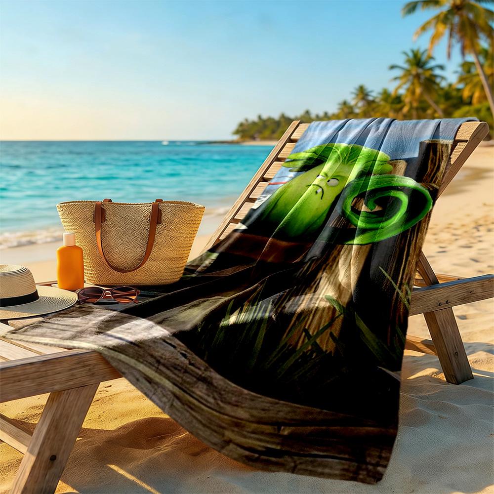 Plants Vs. Zombies Beach Towel Quick-Dry Soft Microfiber Comfortable Lightweight Suitable for Swimming, Gym, Camping, Yoga Vacation