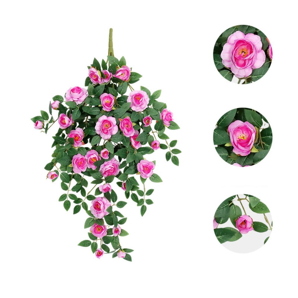 0.9m Artificial Flower Vine, Fake Flower Vine, Plastic Flower, Pipe Cover, Balcony Decoration