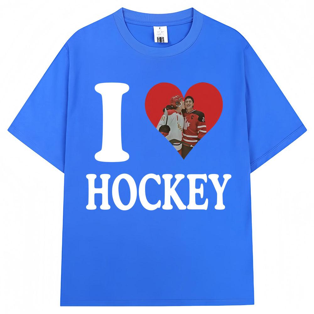 Heated Rivalry I Love Hockry T Shirts Llya Rozanov Unisex Women Fashion Vintage Tshirt Oversized 100 Cotton Tshirts Streetwear
