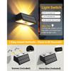 Solar Fence Lights Outdoor, 10 Pack Fence Solar Lights Waterproof