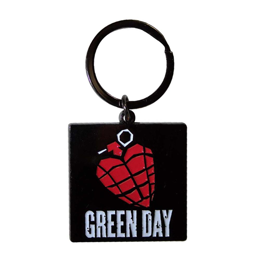 Green Day Chaveiro com logotipo de granada