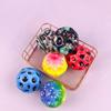 2pcs Outdoor Super Bounce Space Jump Ball Lunar Ball Hand Eye Coordination Stress Relief Hole Ball Sports Training Ball