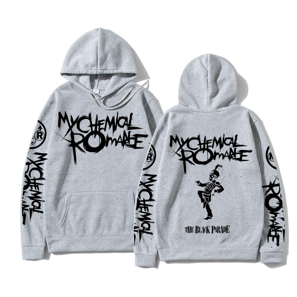My Chemical Romance Double Sided Graphic Hoodies Streetwear Men Women Black Parade Punk Emo Rock Hoodie Men's Hooded Sweatshirt