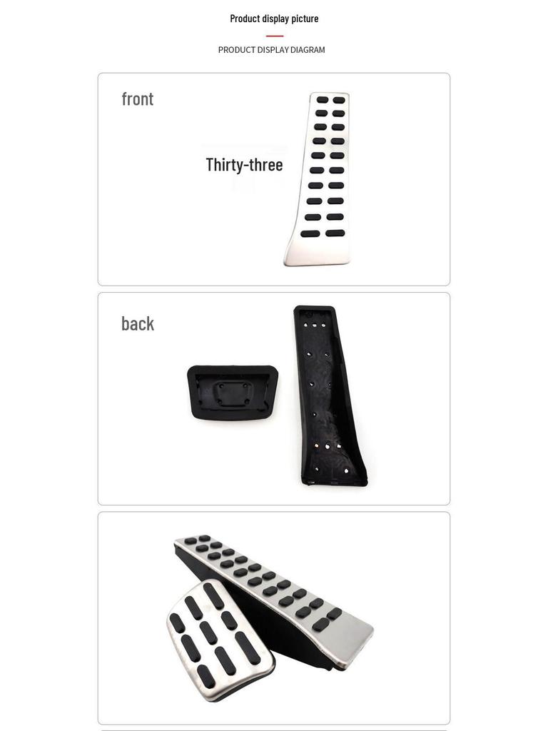 Non-Slip Brake & Throttle Pedals for Hyundai Sonata (9th Gen) - Stylish Upgrade