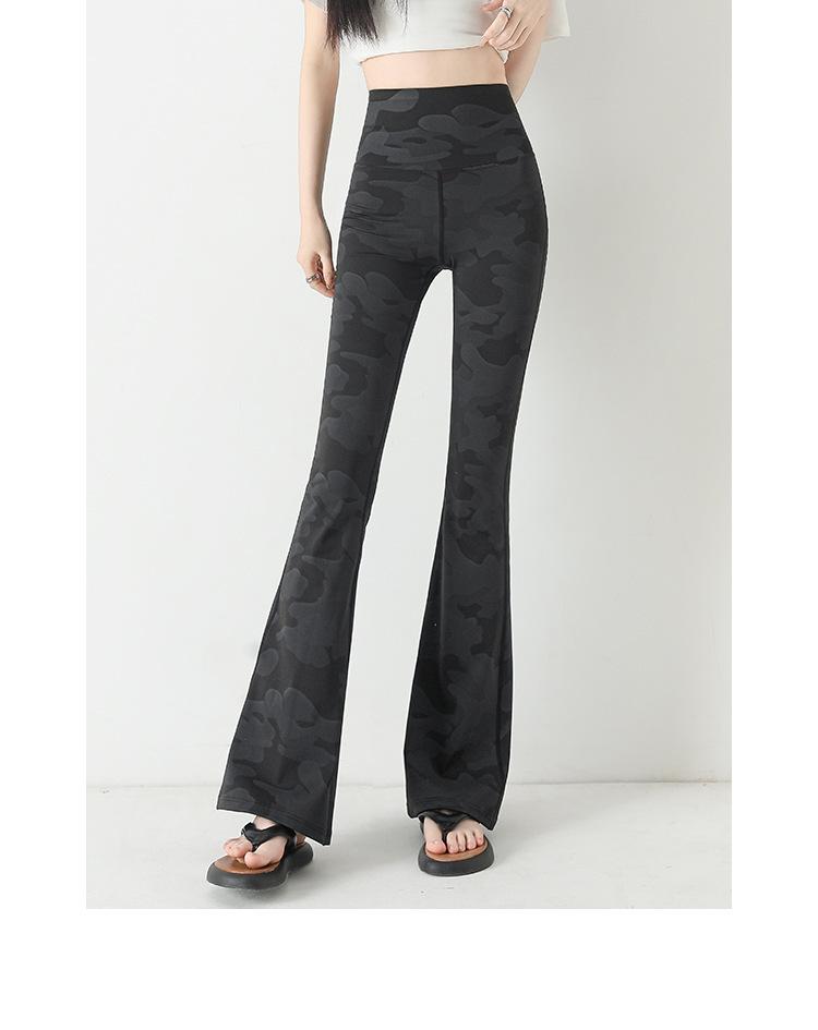 2025 New Women's Plus Size High-Waist Camouflage Yoga Pants - Abdomen Control & Hip Lift