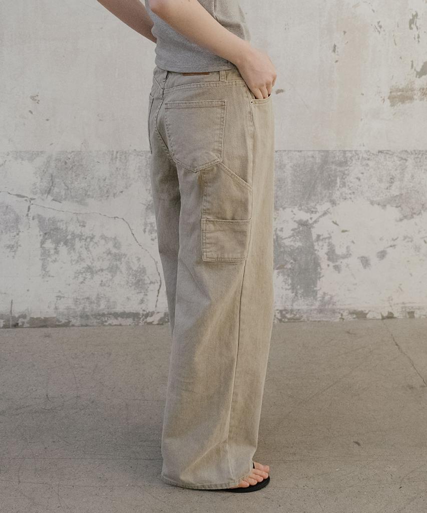 Tilaidai Cargo Dyeing Denim Pants [Tisp06Dp01]_Beige