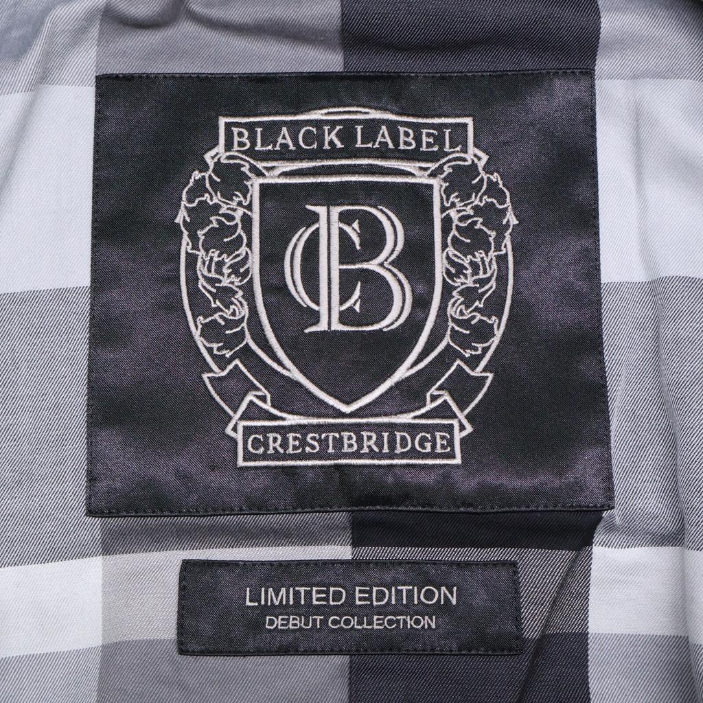 BLACK LABEL CRESTBRIDGE 51B40-210-09 LIMITED COLLECTION Black Cashmere Blend Belted Napoleon Coat coat L blackUsed