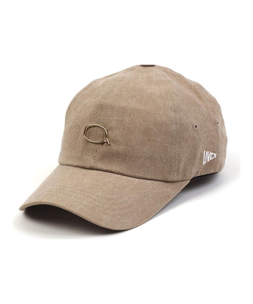 Washing Beige Bubble Ballcap