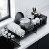 Extendable Dish Drying Rack Dish Organizer With Drainage Multifunctional Dish Rack