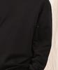 Ellamo Terry Basic Plain Plain Sleeve Point Zipper Oversized Sweatshirt [Black]