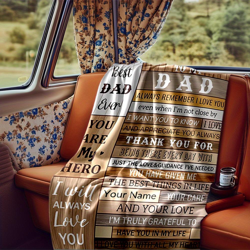 Bonus Dad Best Myth Legend Blanket Personalized Name Soft Comfortable Stylish Blanket Car Blanket Perfect For Travel Camping Outdoor Home Suitable For
