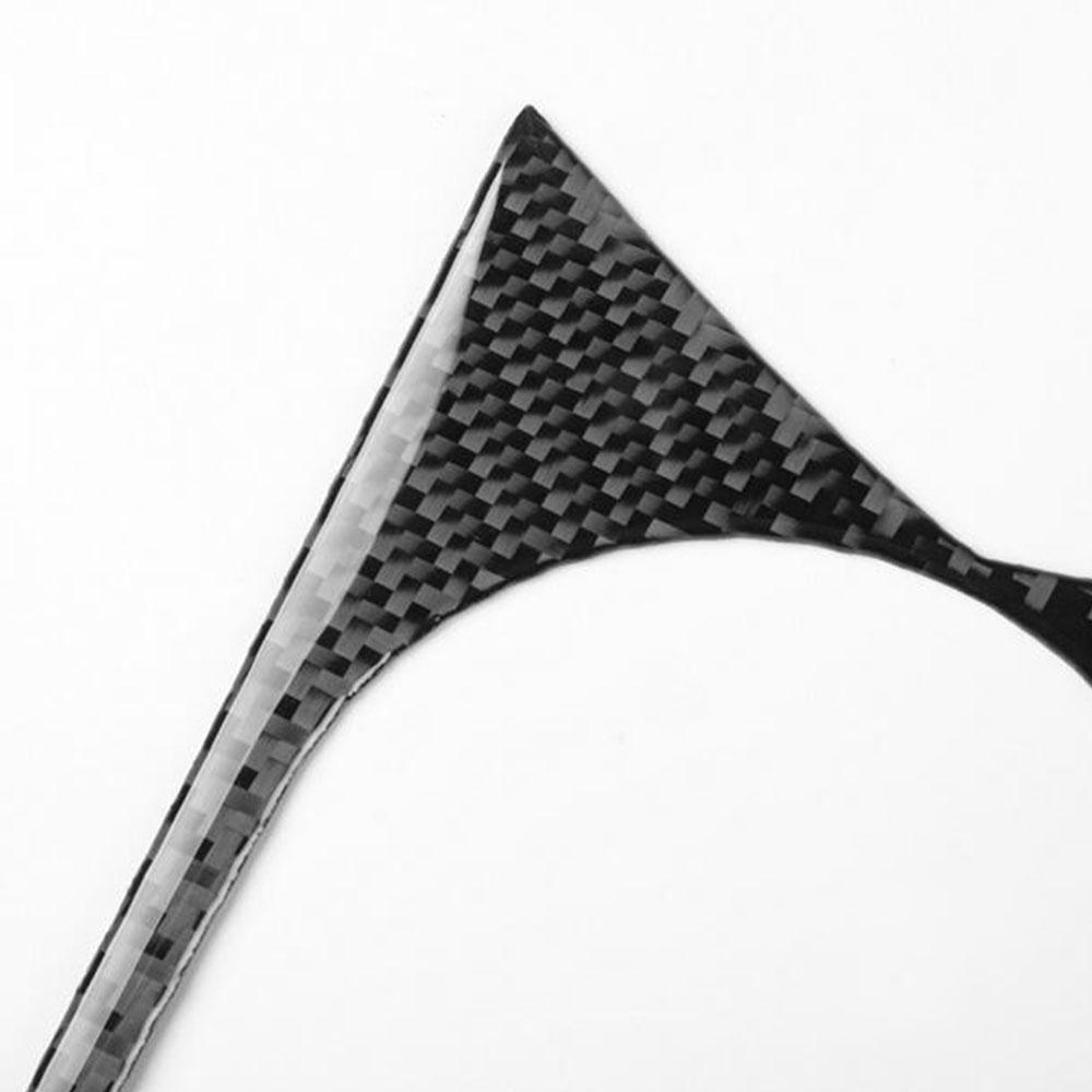 Carbon Fiber Interior Center Console Cup Holder Cover Trim For Cadillac Ats
