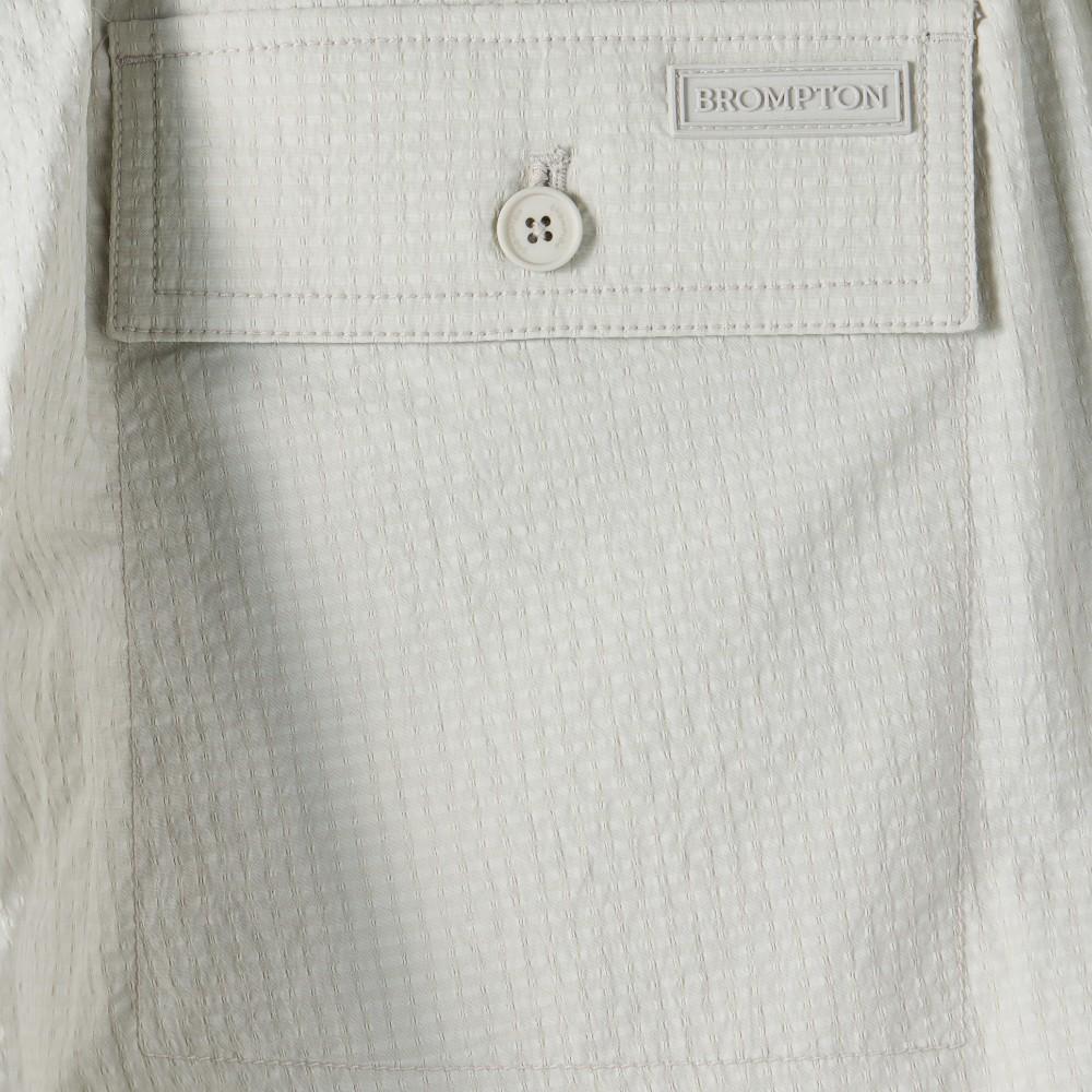 BROMPTON LONDON Polyester Seersucker Trousers - L/Grey (P252Mpt185)