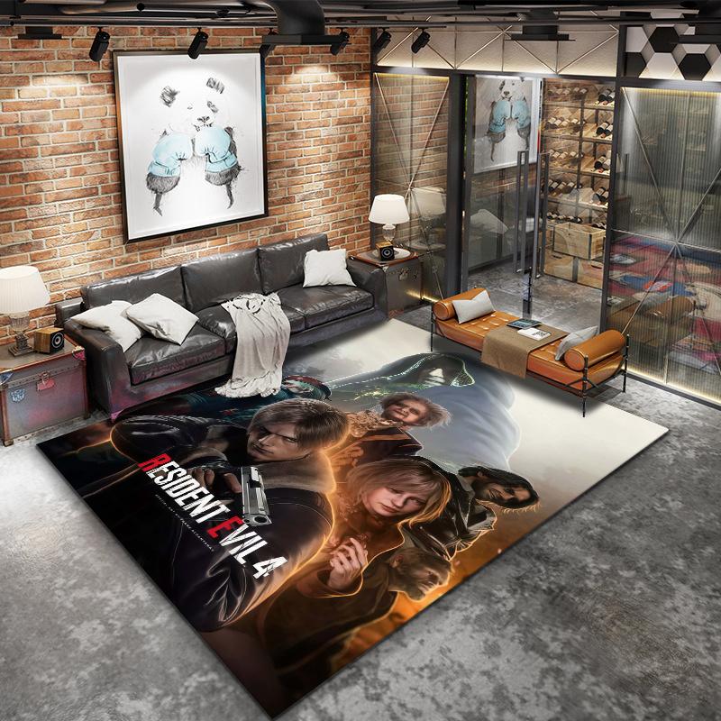 Resident Evil Carpet Rug for Living Room Bedroom Home Sofa Decoration,Kids play Nonslip Floor Mat