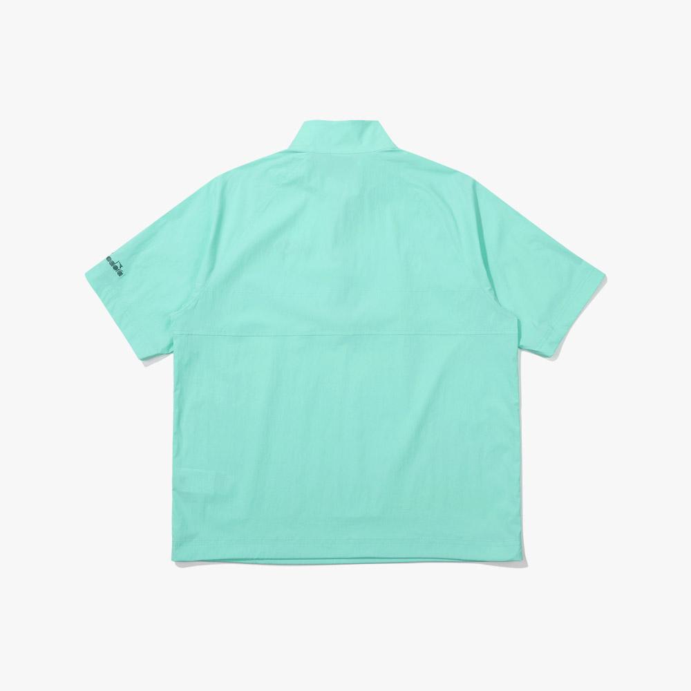 Diadora Comfy Woven Short Sleeve Anorak Mint
