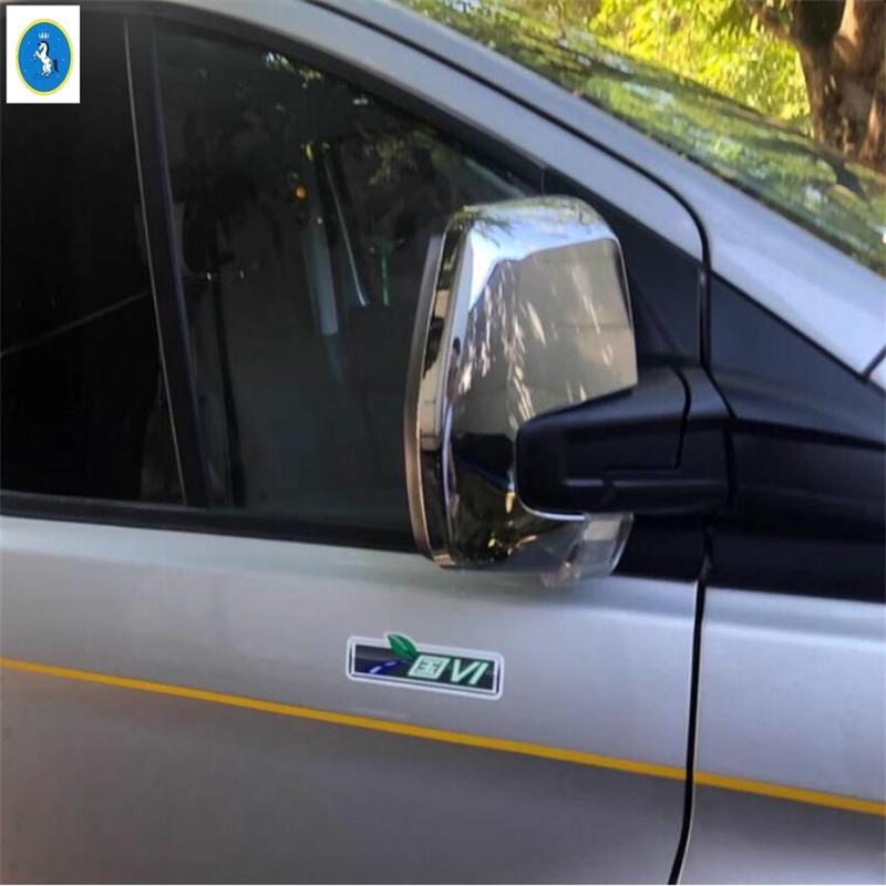 Shiny Style Rearview Mirror / Side Door Handle / Rear Door Handle Bowl Cover Trim For Ford TRANSIT  2024 2025 Accessories