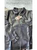 Men's Black Leather Pilot Jacket - Spring/Autumn Trendy Retro Motorcycle Style
